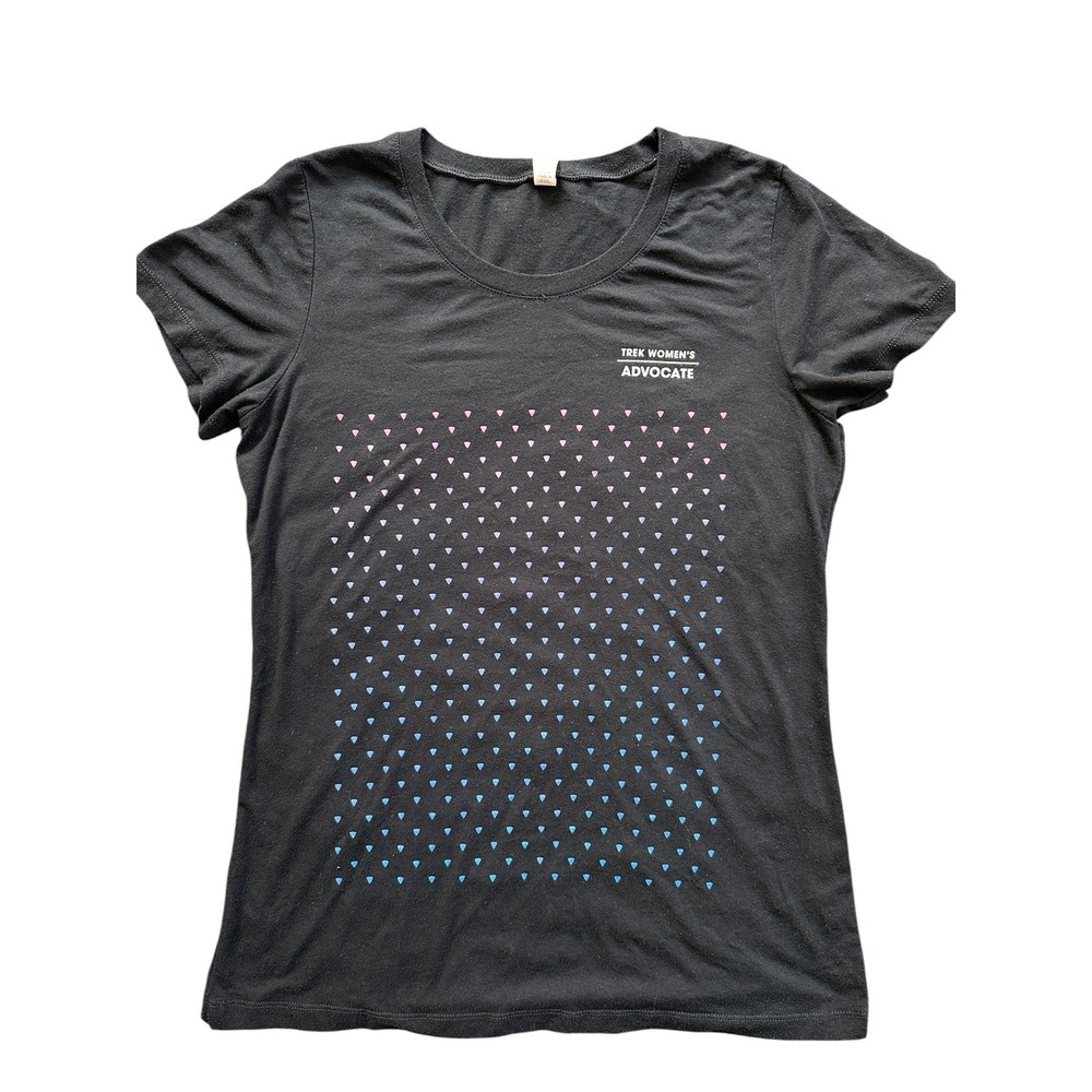 Trek Wmns Advocate T-Shirt Bella + Canvas XL Black Pink Blue Gradient‎ Excellent